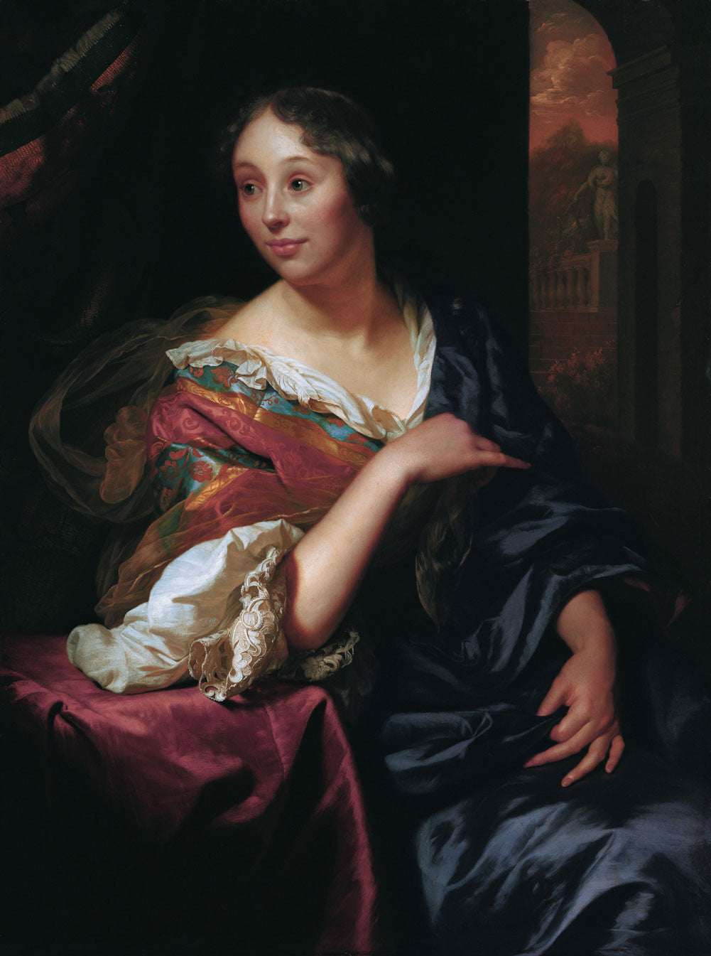 Godfried Schalcken - Portrait of Françoise Van Diemen