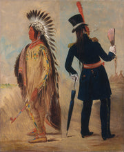 George Catlin - Wi jún jon, Pigeon's Egg Head (The Light) Going to and Returning from Washington-Reproduction-Get Custom Art