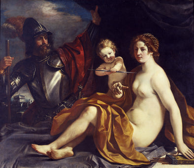 Guercino - Mars and Cupid