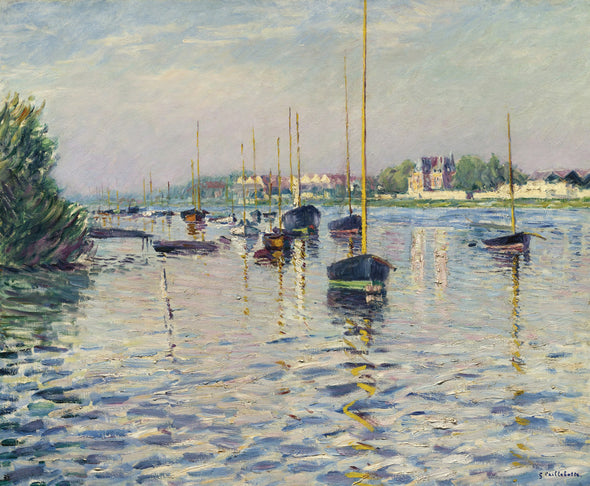 Gustave Caillebotte - Boats at Anchor on the Seine at Argenteuil
