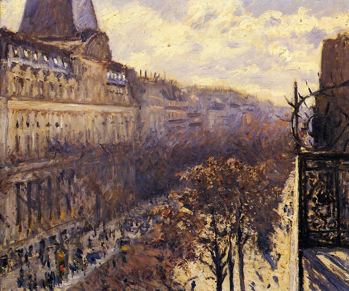 Gustave Caillebotte - Boulevard des Italiens-Reproduction-Get Custom Art