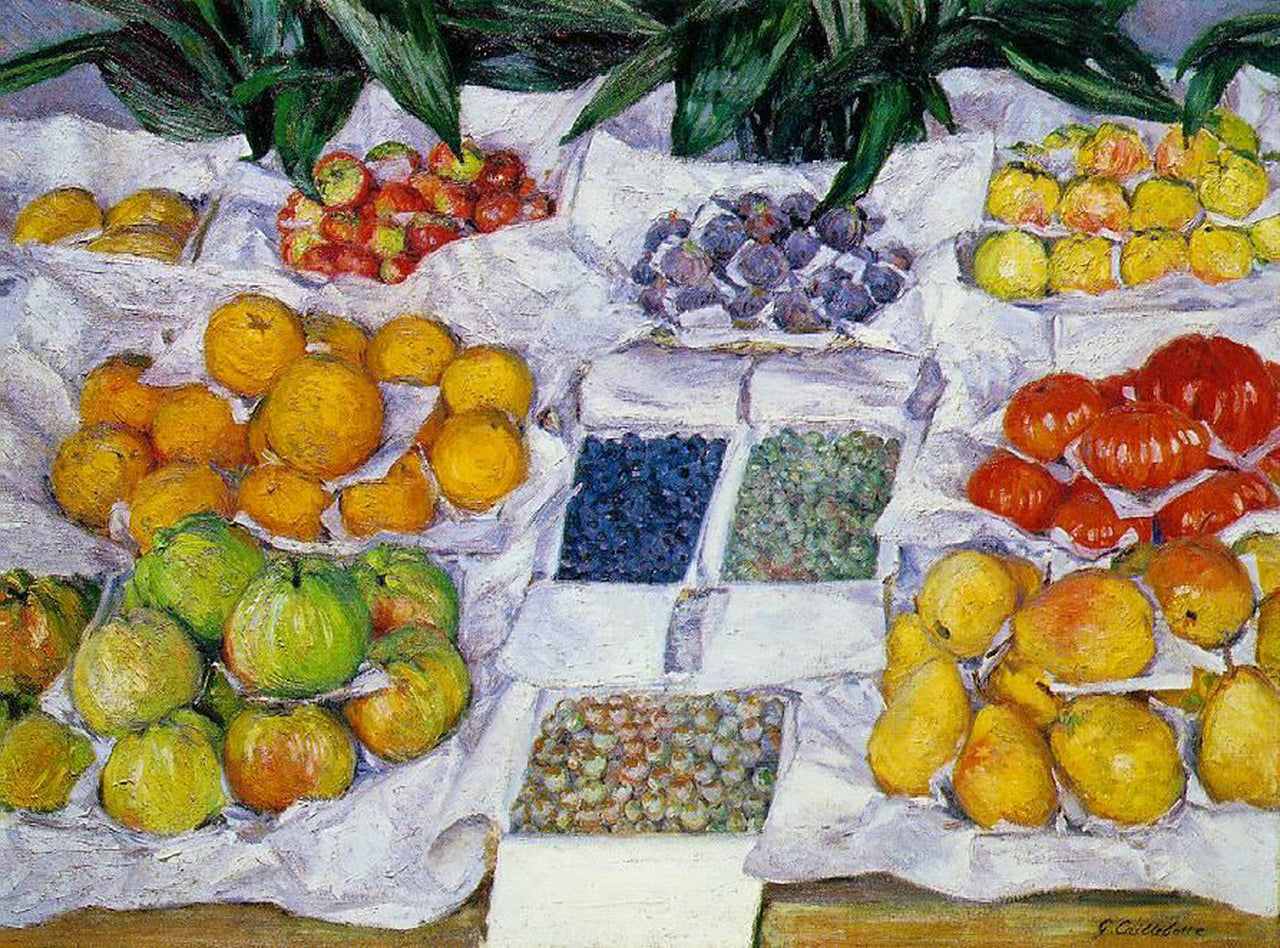 Gustave Caillebotte - Fruits sur un étalage-Reproduction-Get Custom Art
