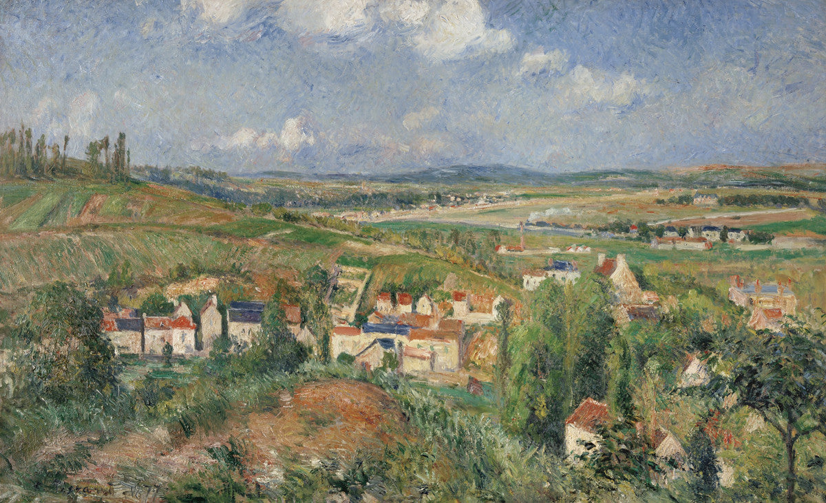 Gustave Caillebotte - L'Hermitage in Summer Pontoise-Reproduction-Get Custom Art