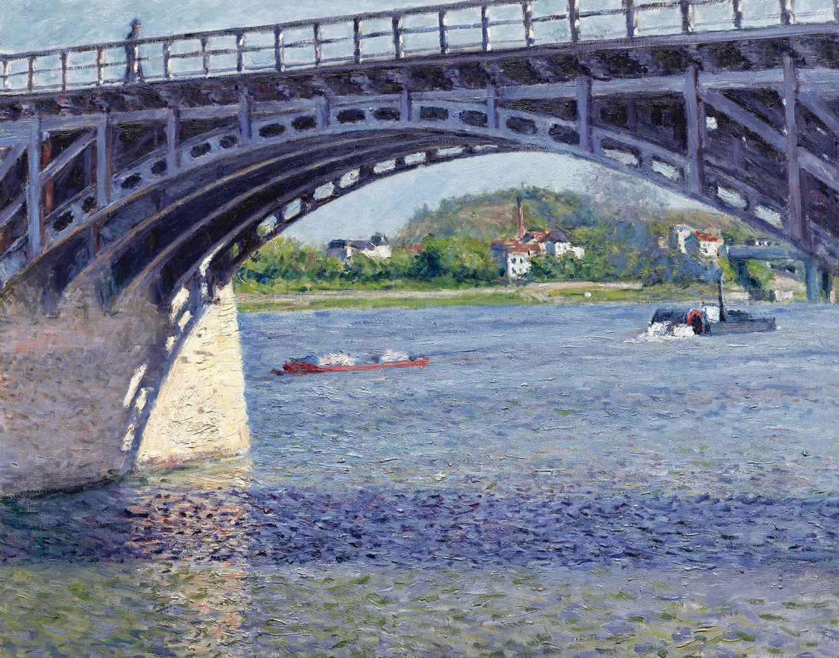 Gustave Caillebotte - Le Pont D Argenteuil Et La Seine-Reproduction-Get Custom Art