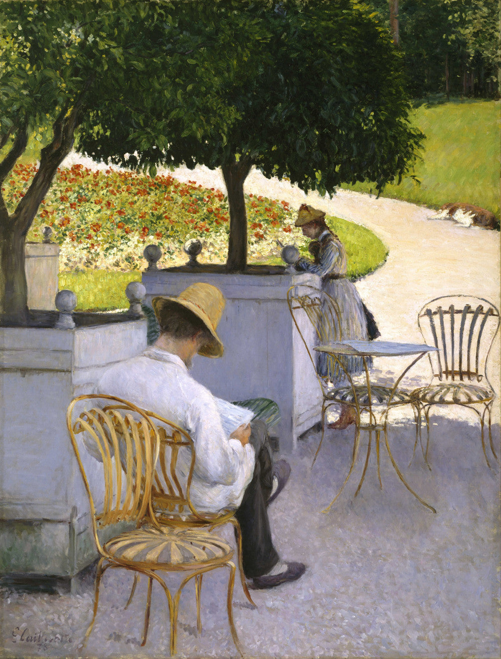 Gustave Caillebotte - Les orangers-Reproduction-Get Custom Art