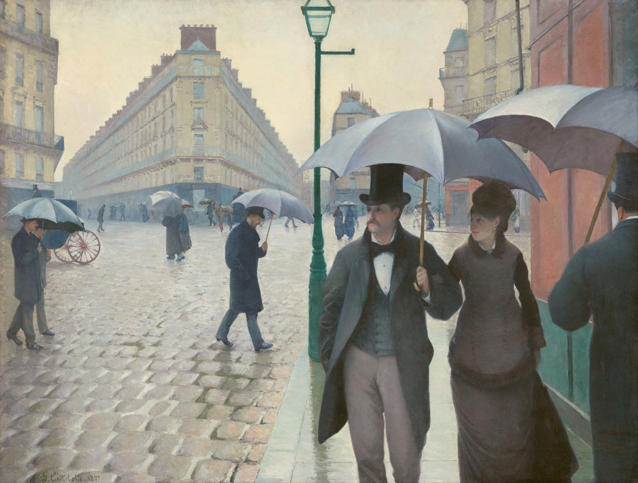 Gustave Caillebotte - Paris Street, Rainy Day-Reproduction-Get Custom Art