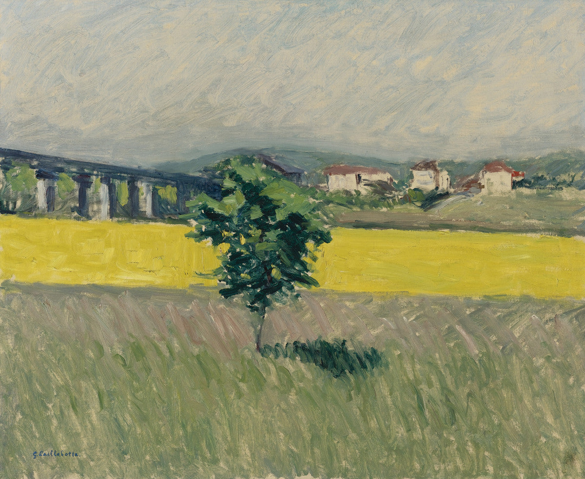 Gustave Caillebotte - Terrain et Pont d Argenteuil-Reproduction-Get Custom Art