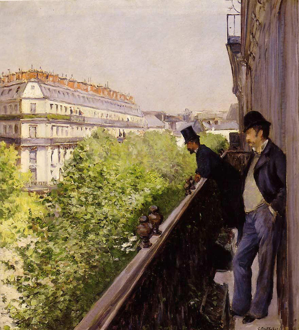 Gustave Caillebotte - Un balcon-Reproduction-Get Custom Art