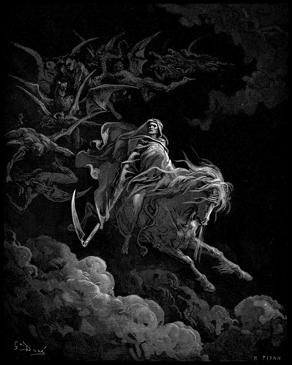 Gustave Doré - Death on the Pale Horse-Reproduction-Get Custom Art