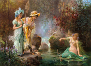Hans Zatzka - A Water Idyll-Reproduction-Get Custom Art