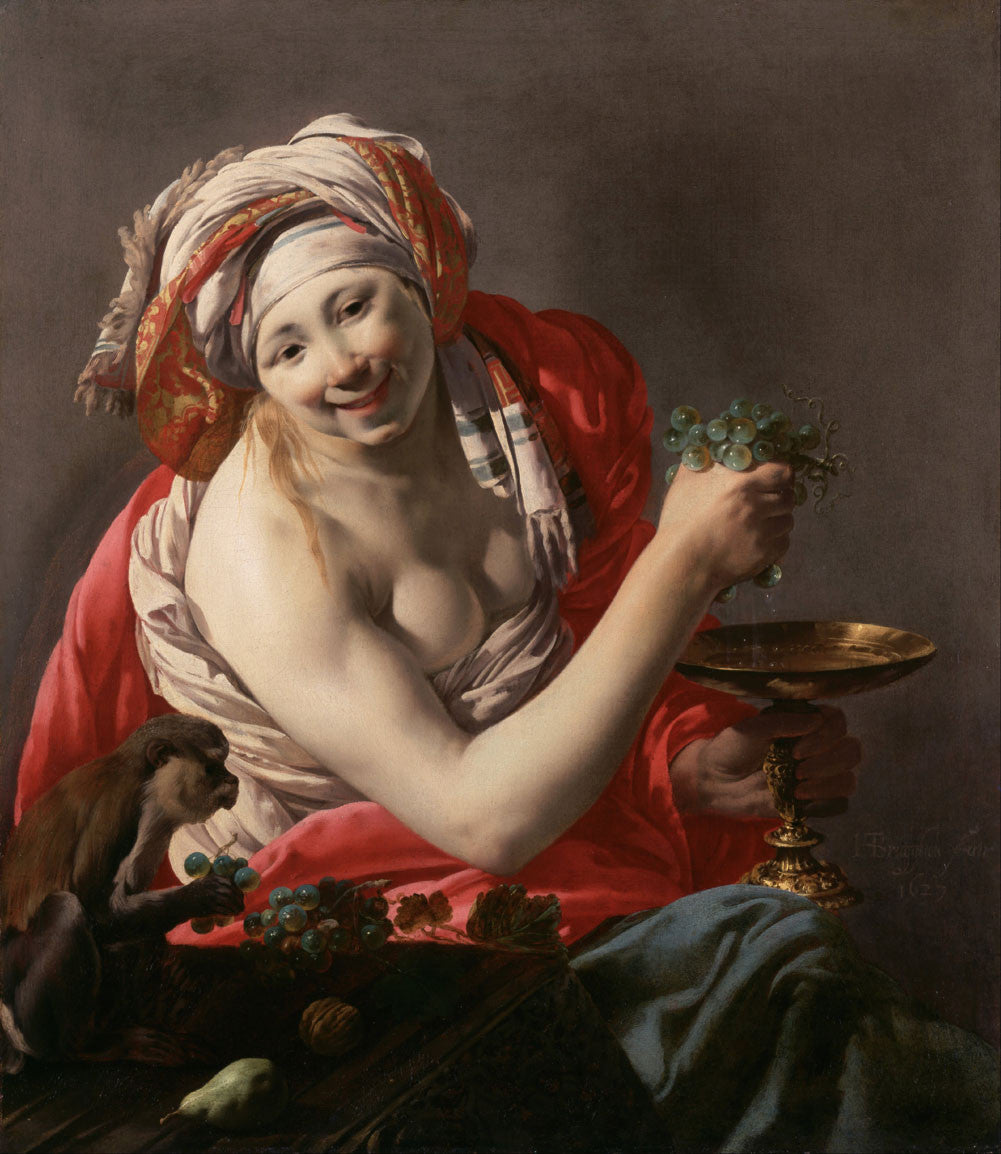 Hendrick Terbrugghen - Bacchante with an Ape