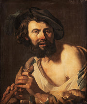 Hendrick Terbrugghen - Man with a Flute-Reproduction-Get Custom Art