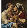 Hendrick ter Brugghen - A Luteplayer Carousing with a young Woman holding a Roemer