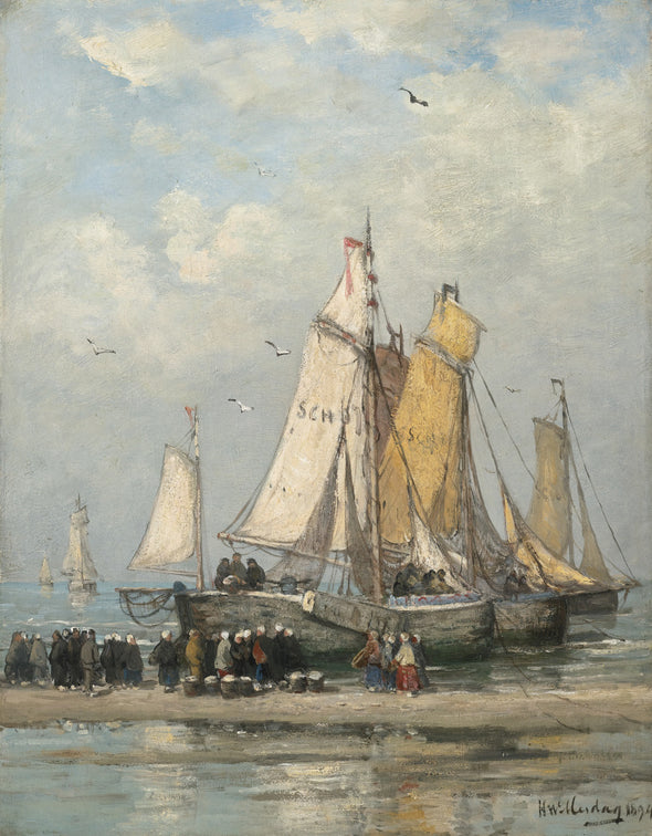 Hendrik Willem Mesdag - The Return of the Fishing Fleet on Scheveningen Beach