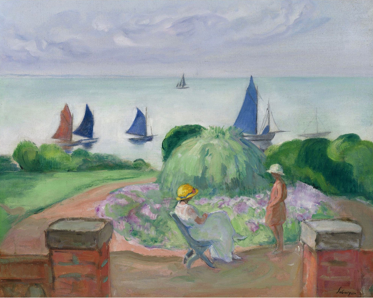 Henri Lebasque - At the Terrace at Prefailles-Reproduction-Get Custom Art