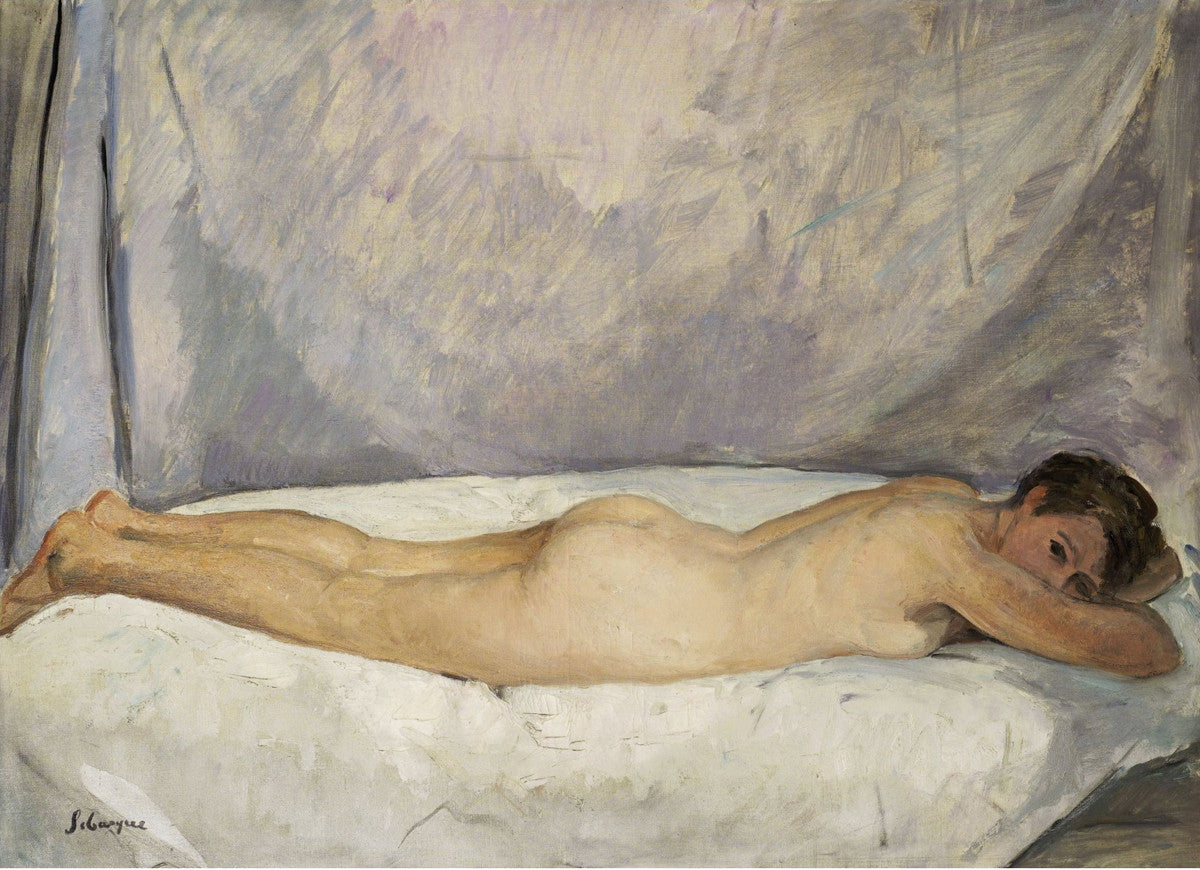 Henri Lebasque - Female Nude Laying-Reproduction-Get Custom Art