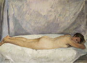 Henri Lebasque - Female Nude Laying-Reproduction-Get Custom Art