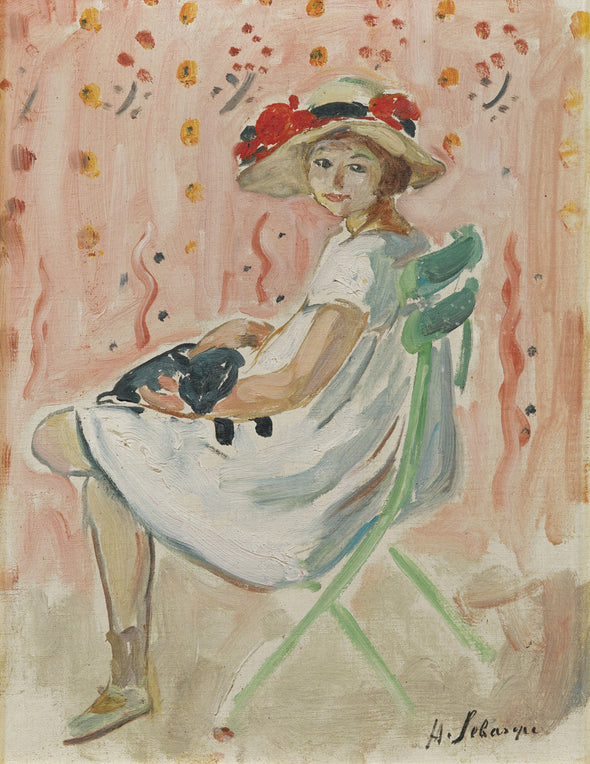 Henri Lebasque - Girl in the chair