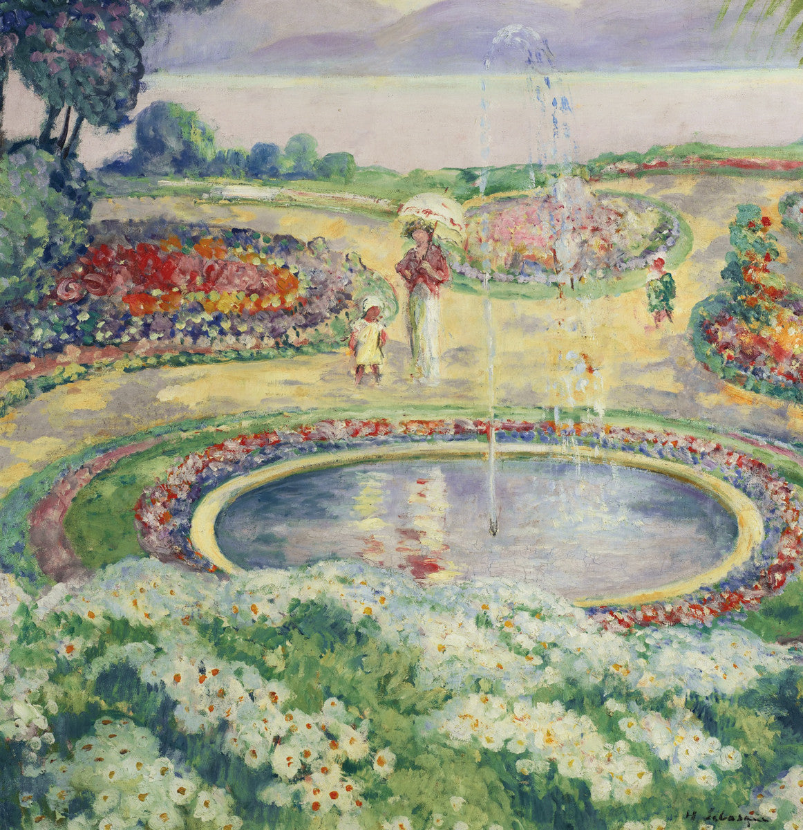 Henri Lebasque - Le Jardin Fleuri-Reproduction-Get Custom Art