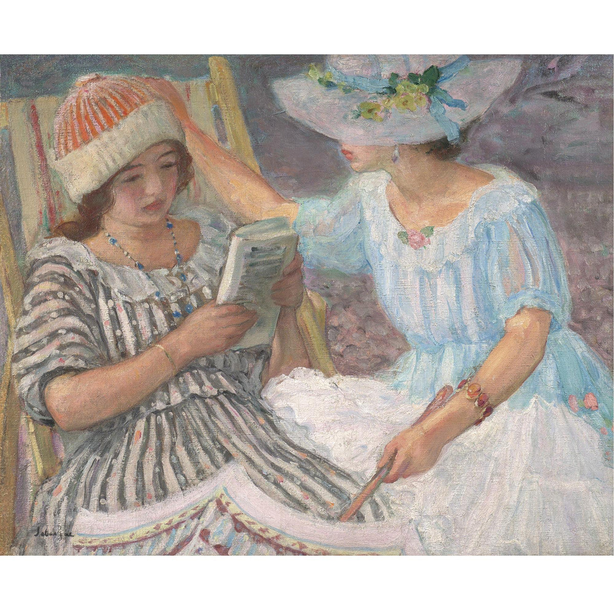 Henri Lebasque - Marthe Et Nono-Reproduction-Get Custom Art