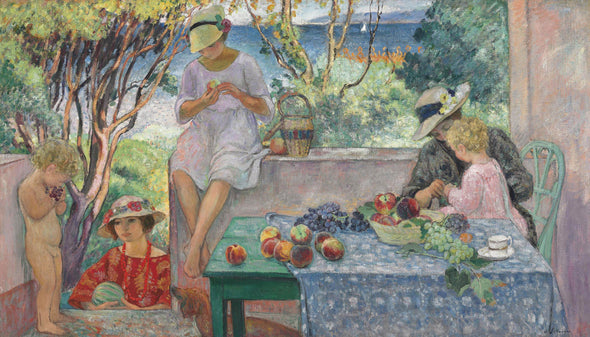 Henri Lebasque - Trying Fruits on the Terrace