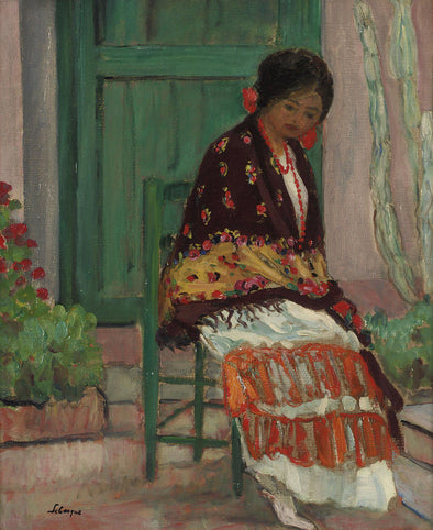 Henri Lebasque - Woman in Flowery Shawl