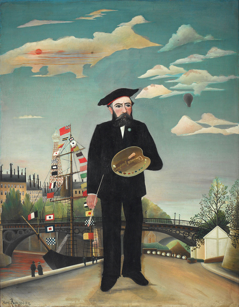 Henri Rousseau - Myself Portrait Landscape