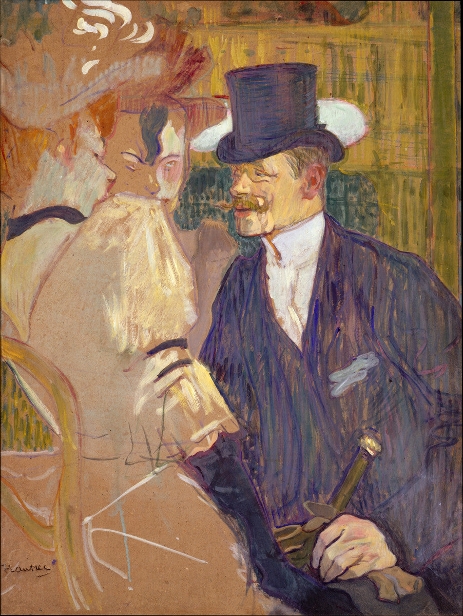 Henri de Toulouse Lautrec - The Englishman (William Tom Warrener) at the Moulin Rouge-Reproduction-Get Custom Art