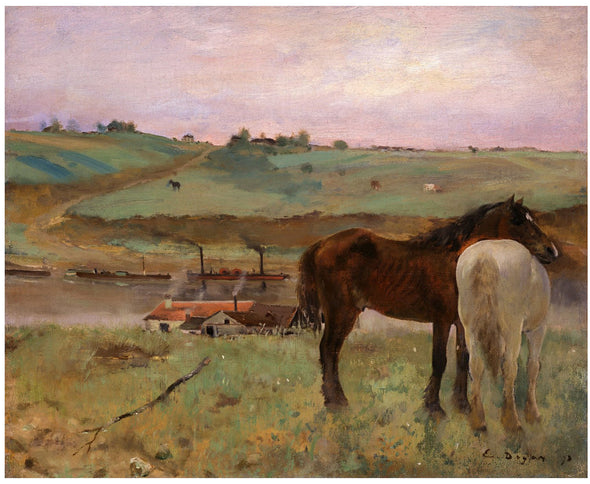 Edgar Degas - Horse in a Meadow