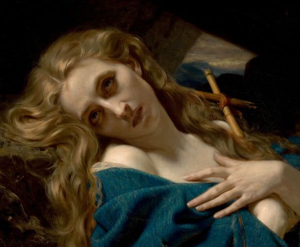 Hugues Merle - Mary Magdalene in the Cave