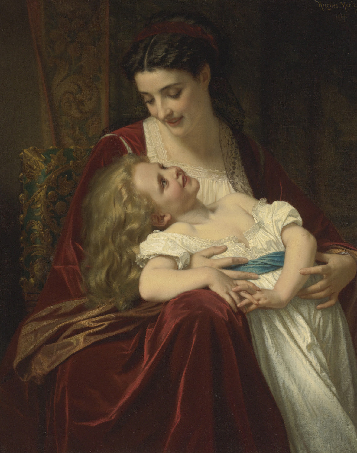 Hugues Merle - Maternal Affection