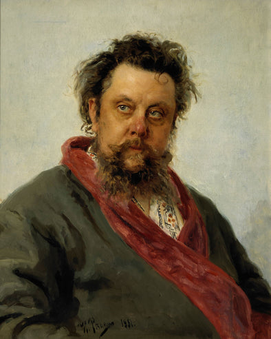 Ilya Repin - Portrait of the Composer Modest Mussorgsky