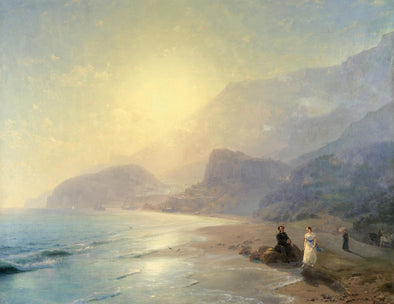 Ivan Konstantinovich Aivazovsky - Pushkin and Countess Raevskaya by the Sea Near Gurzuf and Partenit