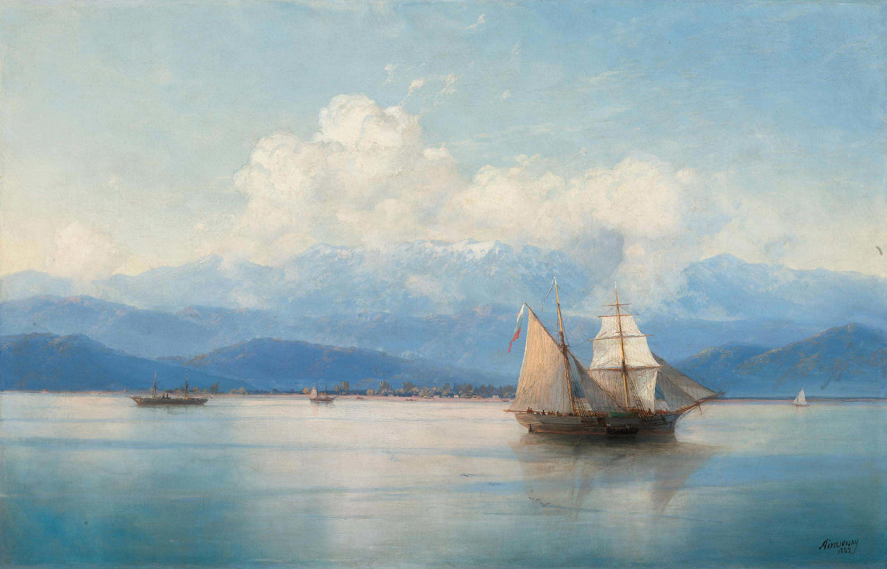 Ivan Konstantinovich Aivazovsky - Ships Before the Caucasian Coast