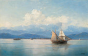 Ivan Konstantinovich Aivazovsky - Ships Before the Caucasian Coast