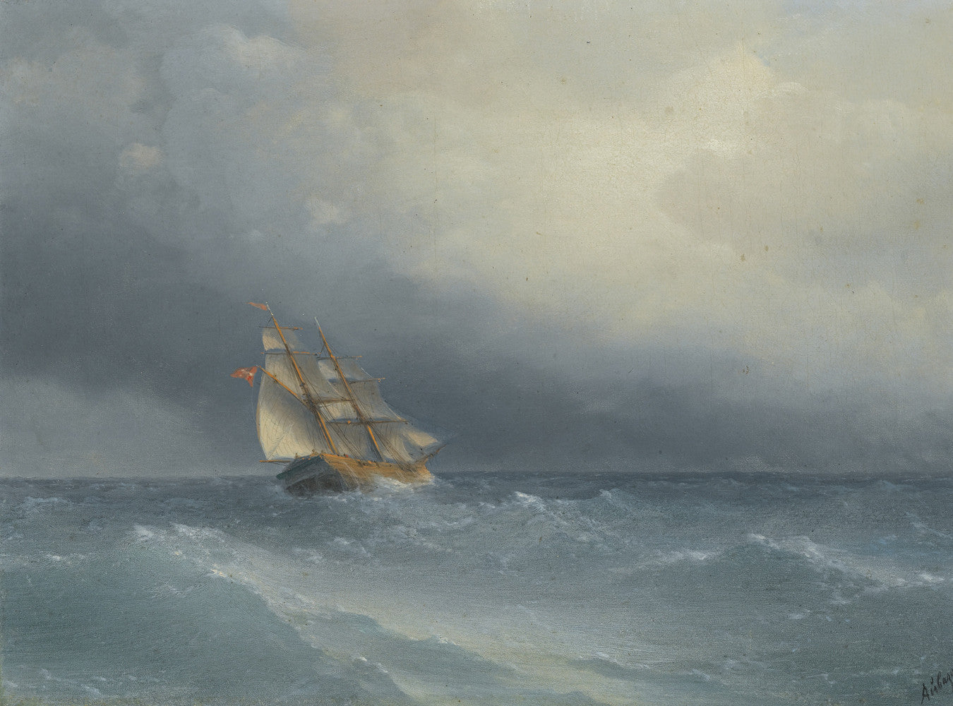 Ivan Konstantinovich Aivazovsky - The Lifting Storm