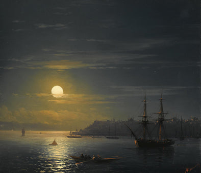 Ivan Konstantinovich Aivazovsky - View of Constantinople in Moonlight