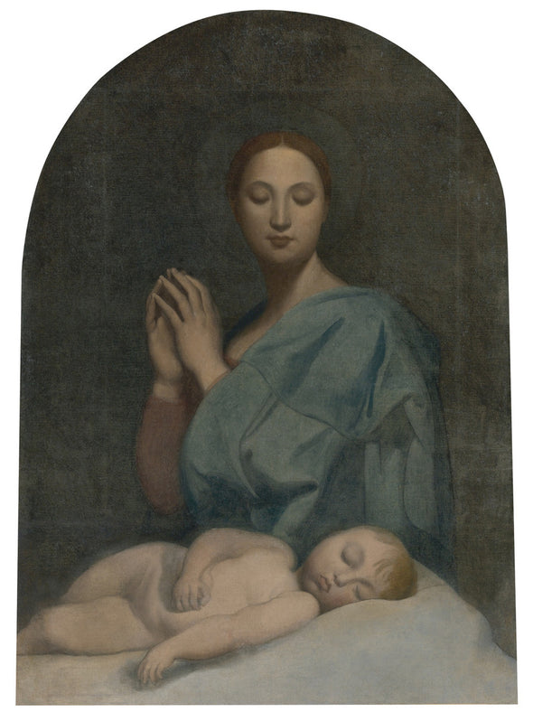 Jean-Auguste-Dominique Ingres - The Virgin with the Sleeping Infant Jesus