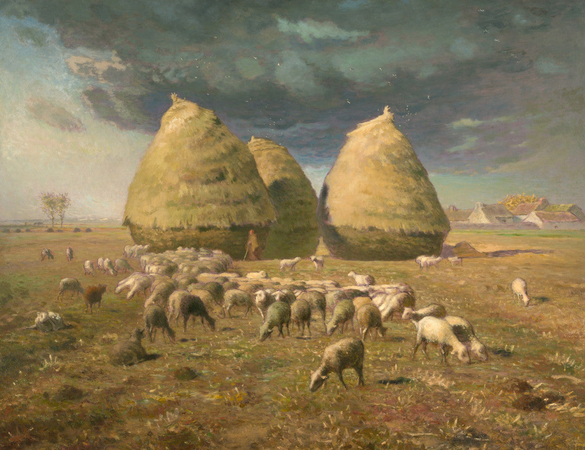 Jean-François Millet - Haystacks, Autumn