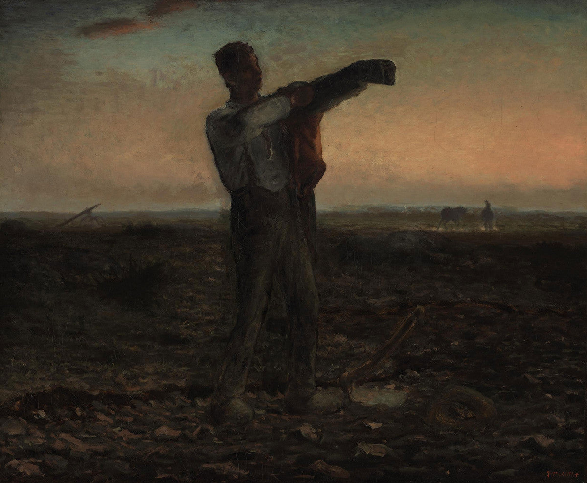 Jean-François Millet - La Fin De La Journée Effect Du Soir