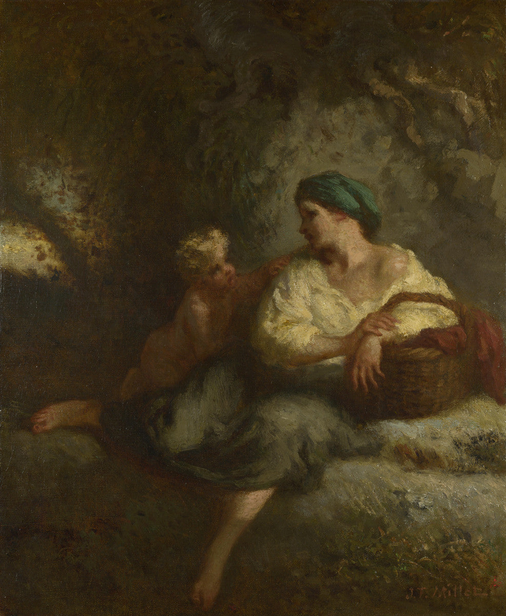 Jean-François Millet - The Whisper