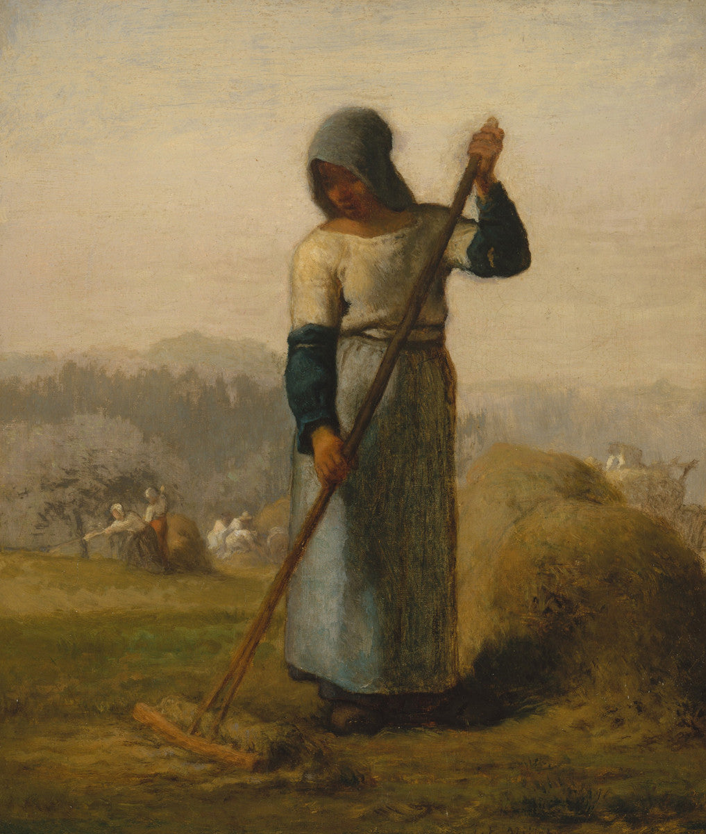Jean-François Millet - Woman with a Rake-Reproduction-Get Custom Art