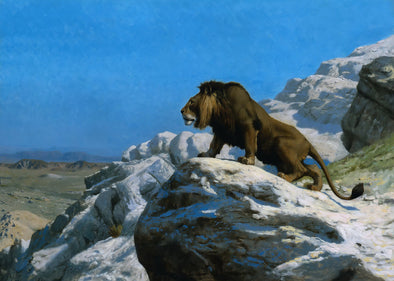 Jean-Léon Gérôme - Lion on the Watch
