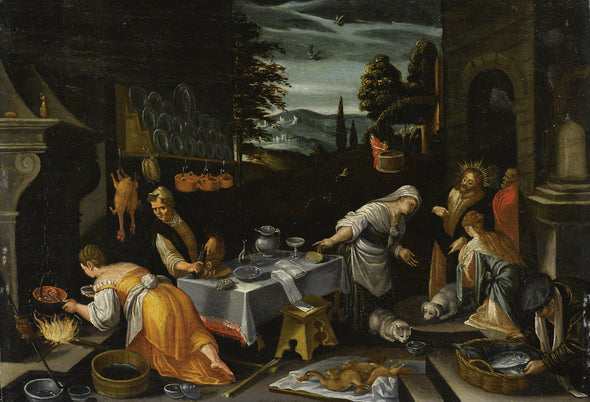 Jacopo Bassano - Cristo in Casa Di Marta