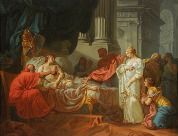 Jacques-Louis David - Erasistratus Discovers the Cause of Antiochus’s