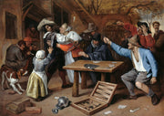 Jan Steen - Card Players Brawl