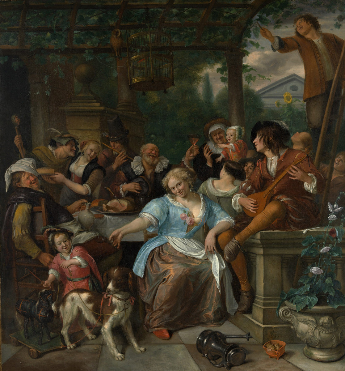 Jan Steen - Merry Company on a Terrace