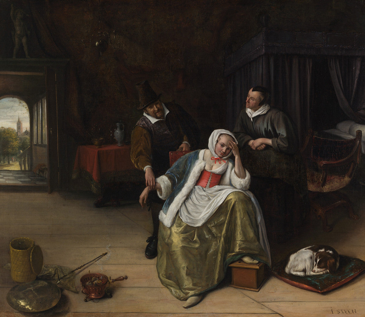 Jan Steen - The Lovesick Maiden