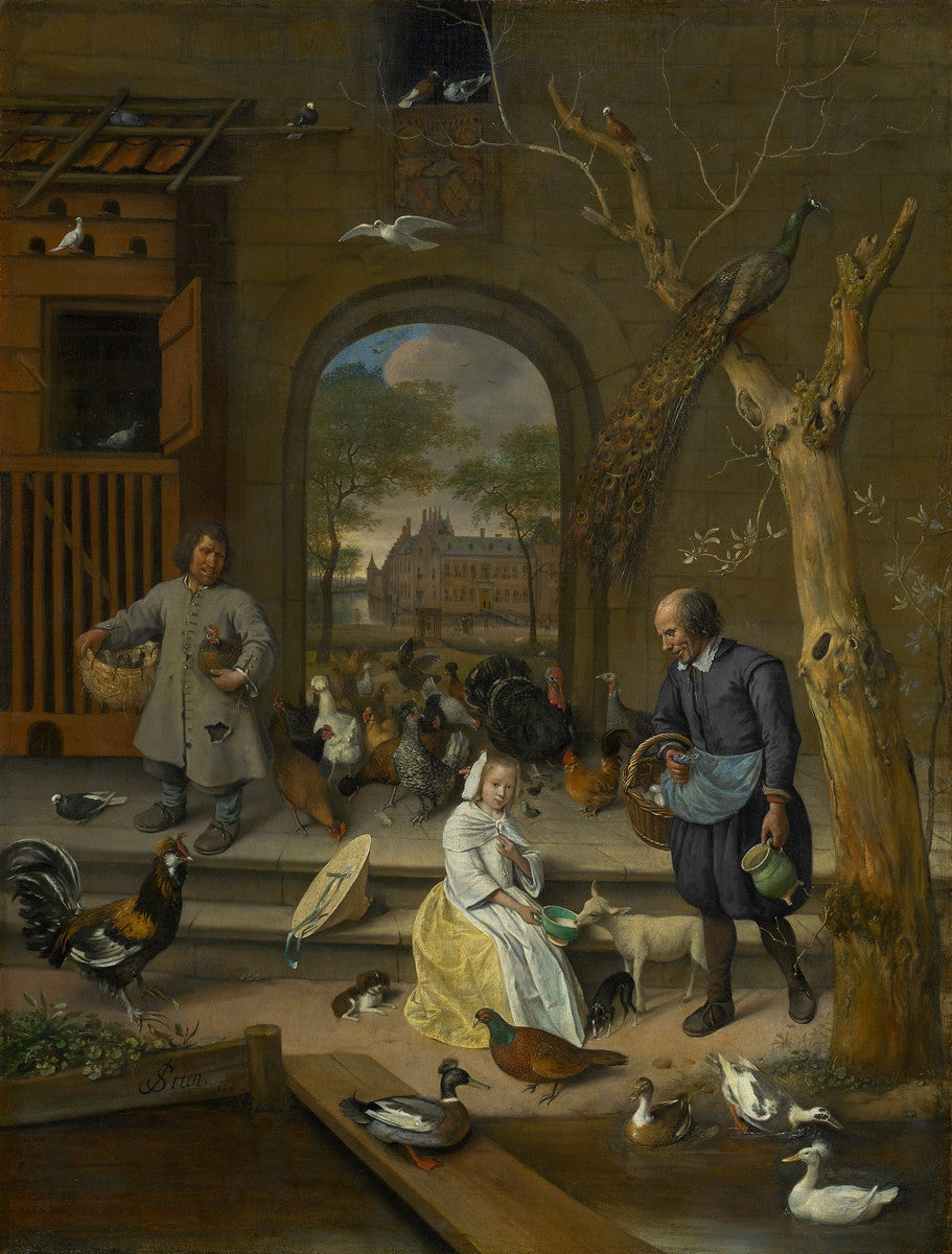 Jan Steen - The Poultry Yard