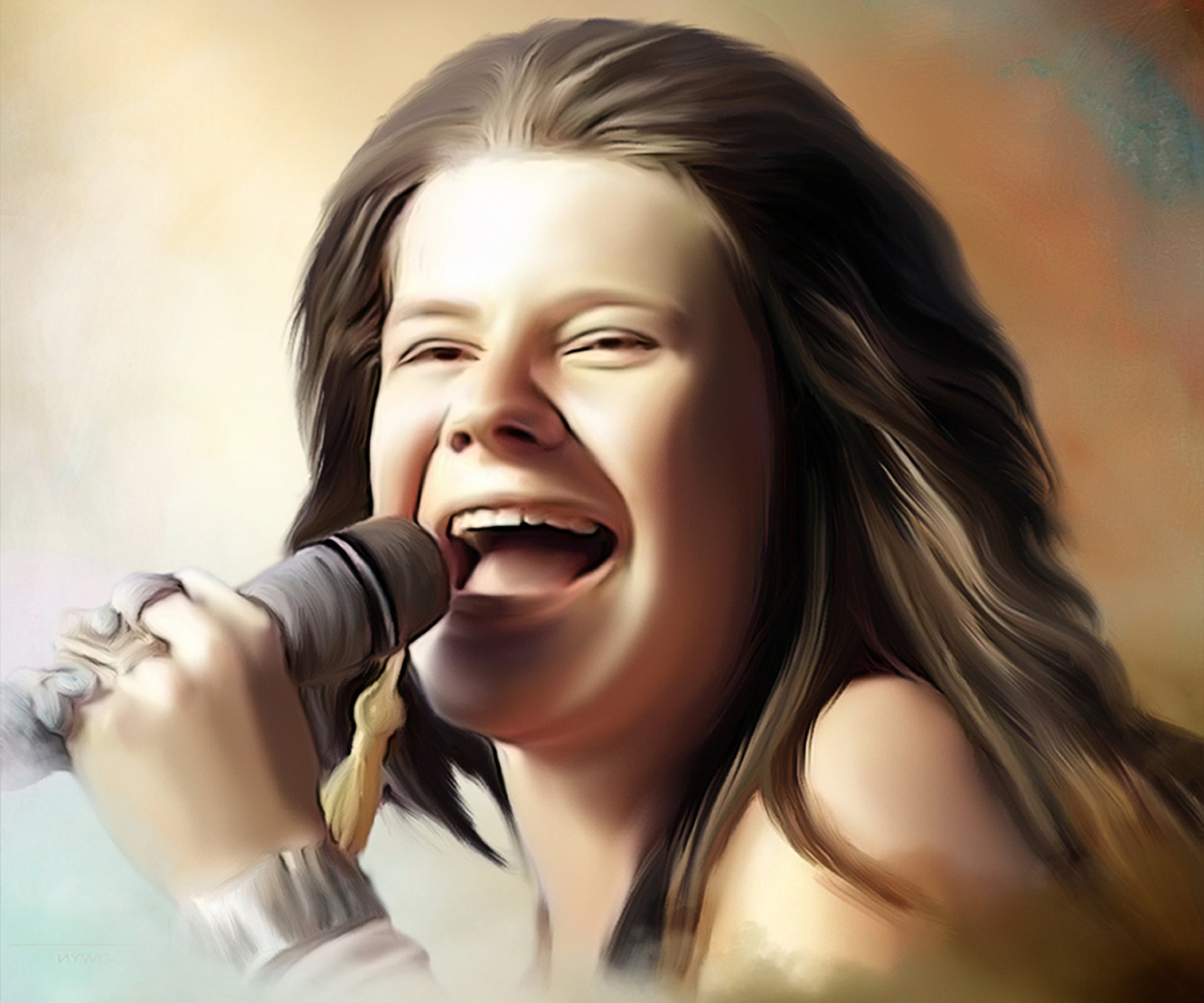 Janis Joplin Digital Painting - Get Custom Art